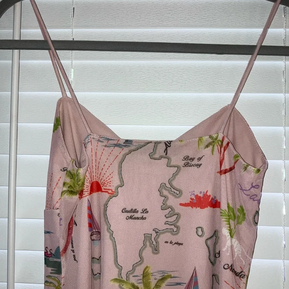 Urban Outfitters Tropical Pink and Green One Piece Dress - Picture 10 of 10